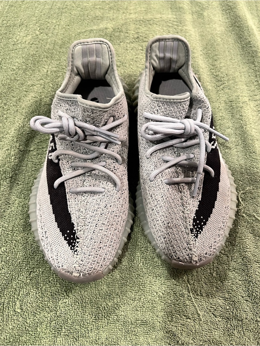Yeezy 350 in color Salt. Size 6M/7.5W.